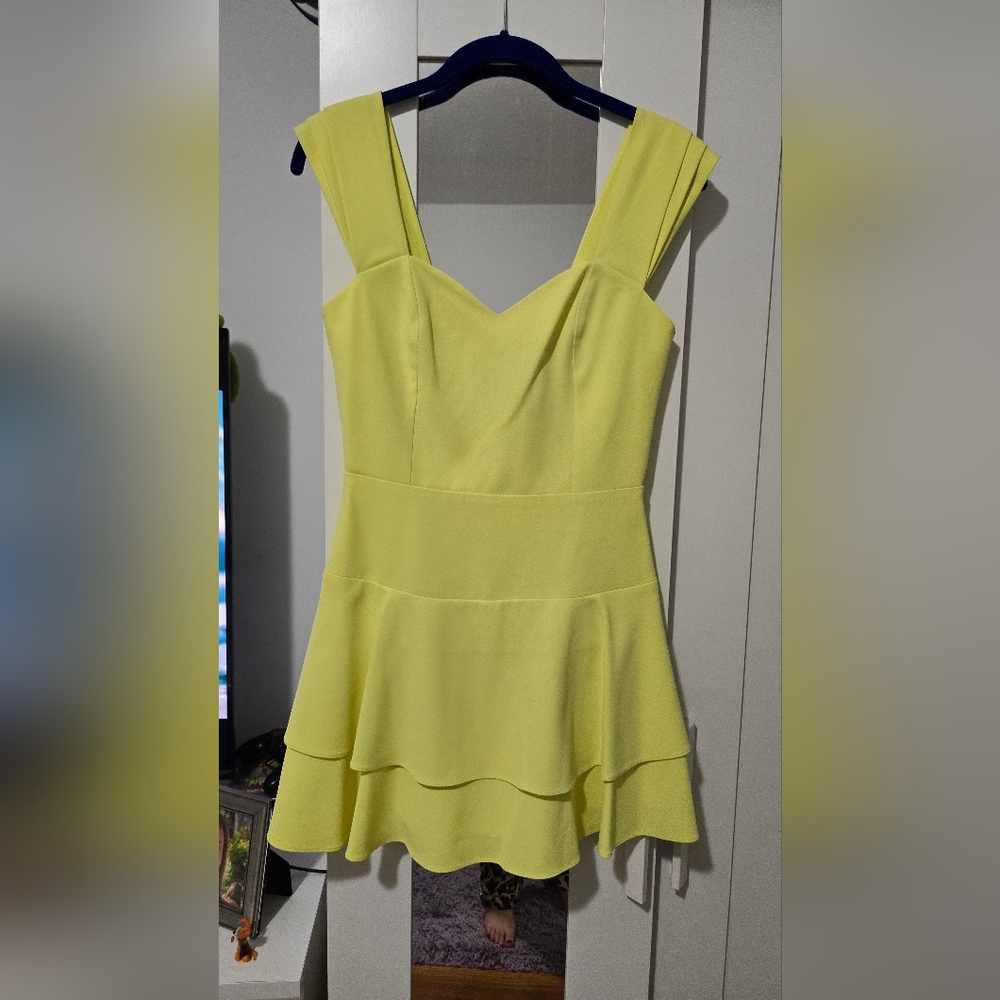 Alice and Olivia yellow dress